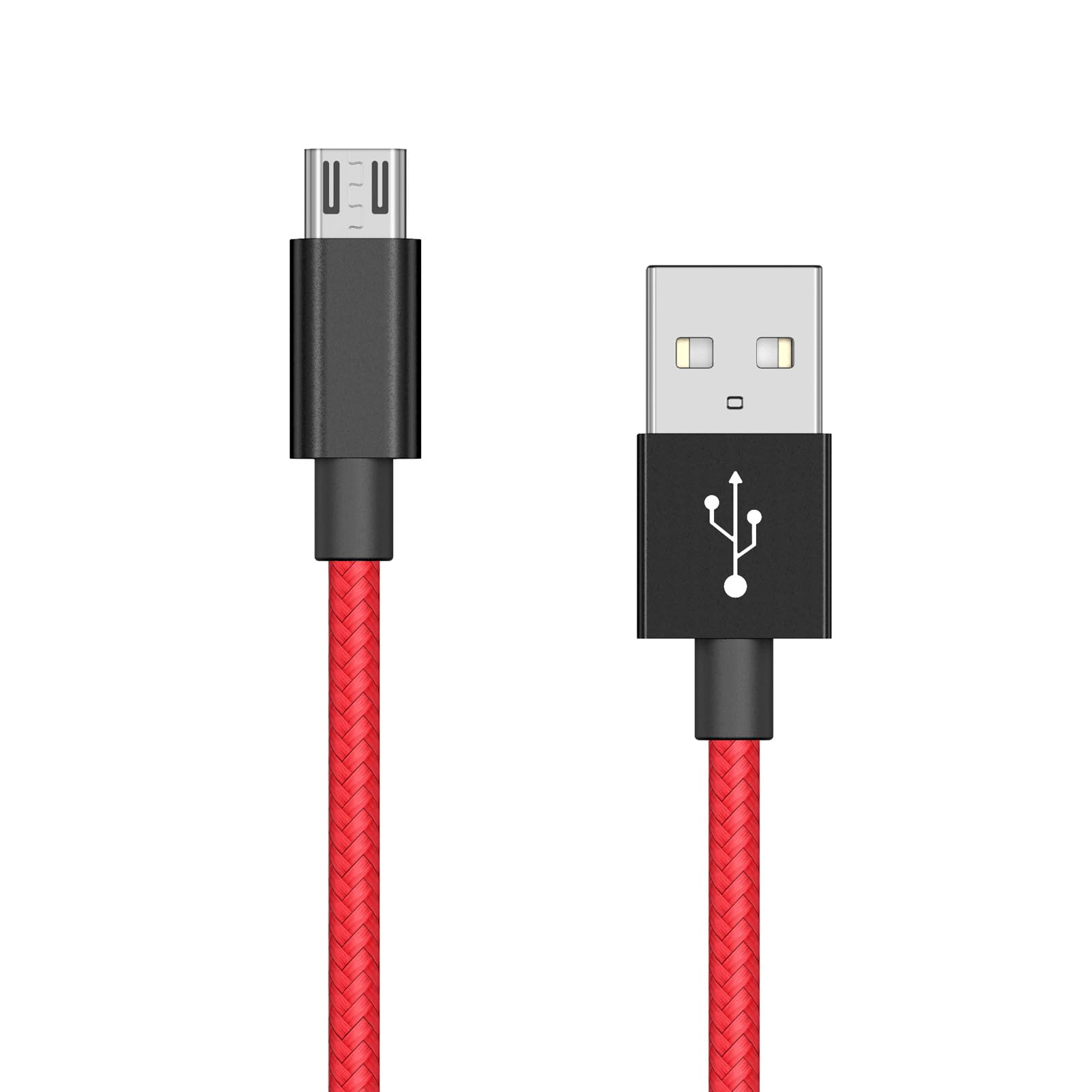 Cable de carga para PS4 y Xbox One Cable de Carga para Mando,3m（Rojo）
