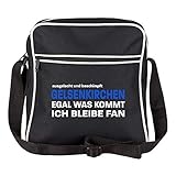 Hochwertige Retrotasche, Hauptfach mit Reißverschluss, vorderes Fach mit Reisverschluss, verstellbarer Schultergurt, Größe ca.: Höhe 28cm, Breite 22,5cm, Tiefe 7,0cm inkl. professioneller Bedruckung in Premium Qualität durch multifanshop