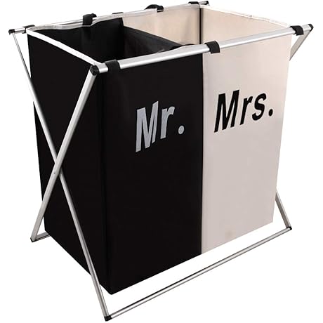His and Hers Laundry Hamper Set for a Harmonious Bathroom