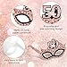 Zirtorei 24pcs 50th Birthday Paper Eyeglasses Decorations for Women, Rose Gold Happy 50th Birthday Eyeglasses Party Supplies, Cheers to 50 Years Bday Glasses Hello Fifty Photo Booth Props Decor