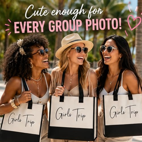 Bolsos tote para viaje de chicas 'Awkward-AF' (juego de 3, 4 o 5), regalo o detalle festivo para amigas, hermanas u otro grupo de mujeres miniatura 3