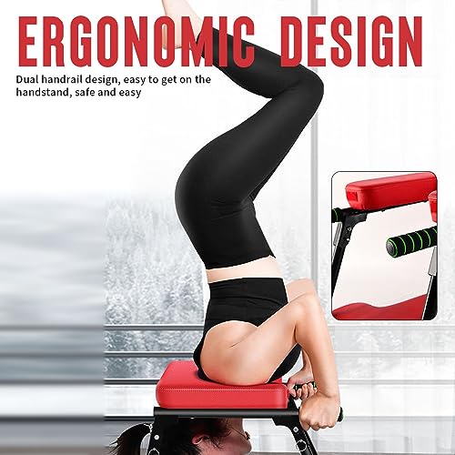 Tavolo a inversione – Sgabello pieghevole multifunzionale per fitness domestico, panca da poggiatesta, sedia da yoga per supporto testa, supporto per spalle e allenamento della forza