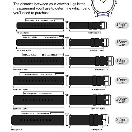 Gadgetwraps 20Mm Gizmo Watch Silicone Watch Band Strap With Quick Release Pins – Compatible With Gizmo Watch, Samsung, Pebble – 20Mm Quick Release Watch Band (Black, 20Mm) #TOP4