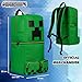 Minecraft Backpacks for Kids Creeper Boy Bag with Zipped Pockets Adjustable Straps Kids Bag for Gaming Travel and School Backpack Boy Gifts (Green 3D, 19.68x8.26x7.28inch)