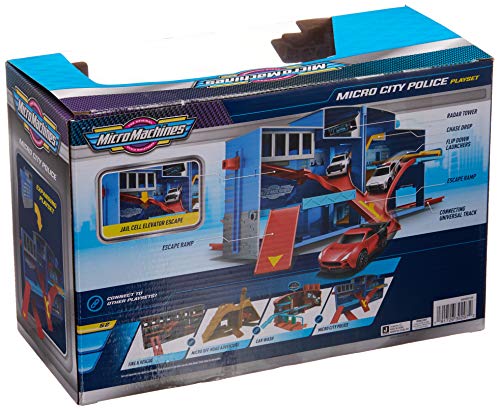 Micro Machines Micro City Police Expandable Playset - Features 1 Exclusive Mini-Vehicle - Collectible Themed Toy Cars – Tiny Vehicles, Huge World – Collect Them All - Thumbnail 2