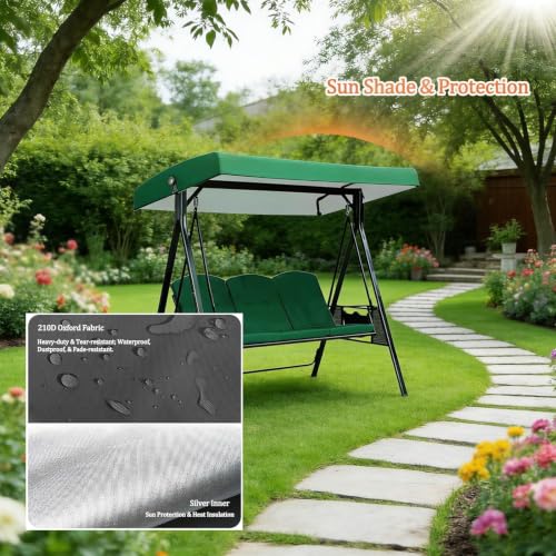 Toldo de reemplazo para balancín: solucione lonas rotas con este techo impermeable 3