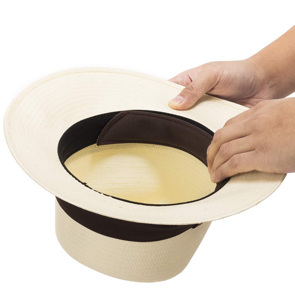 Paul Lashton Sweat Stain Guard Protective Reducer Insert Pad Panama Straw Hat Care Brown 3 Pack