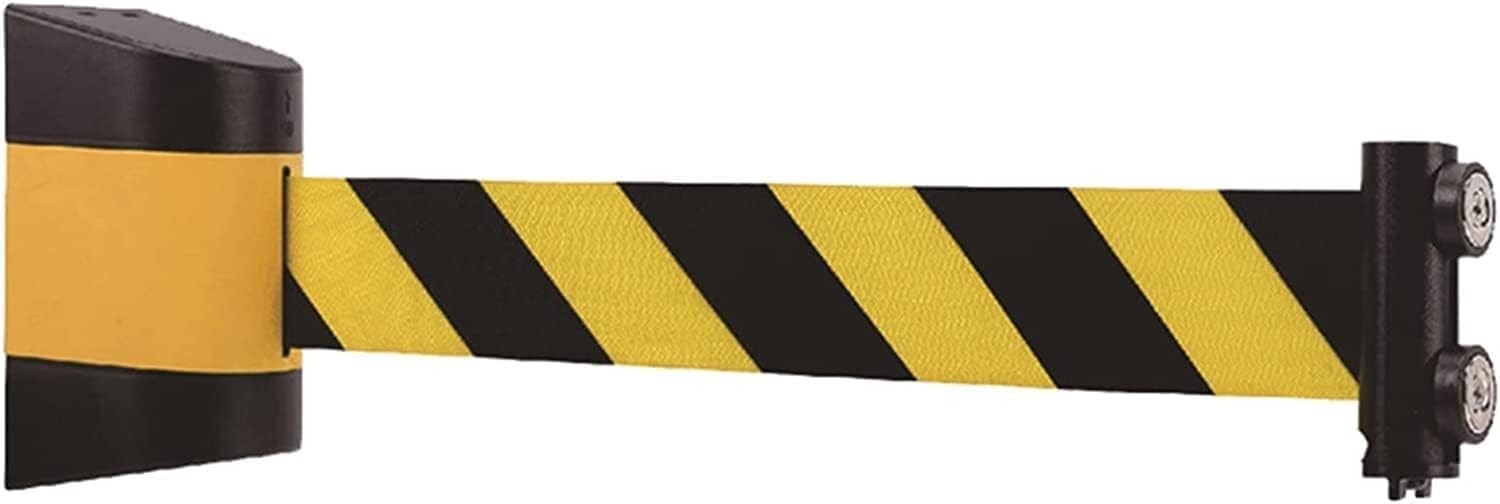 ELzEy Ceinture rétractable magnétique de 10 mètres, Longue Ceinture de contrôle des foules Murale, Harnais avec boîtier en ABS et 8 aimants