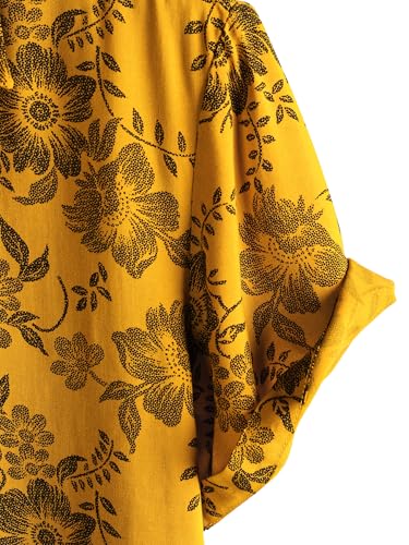Image of JOTOOK Mens Hawaiian Shirt Short Sleeve Button Down Tropical Shirts Casual Floral Summer Beach Shirt