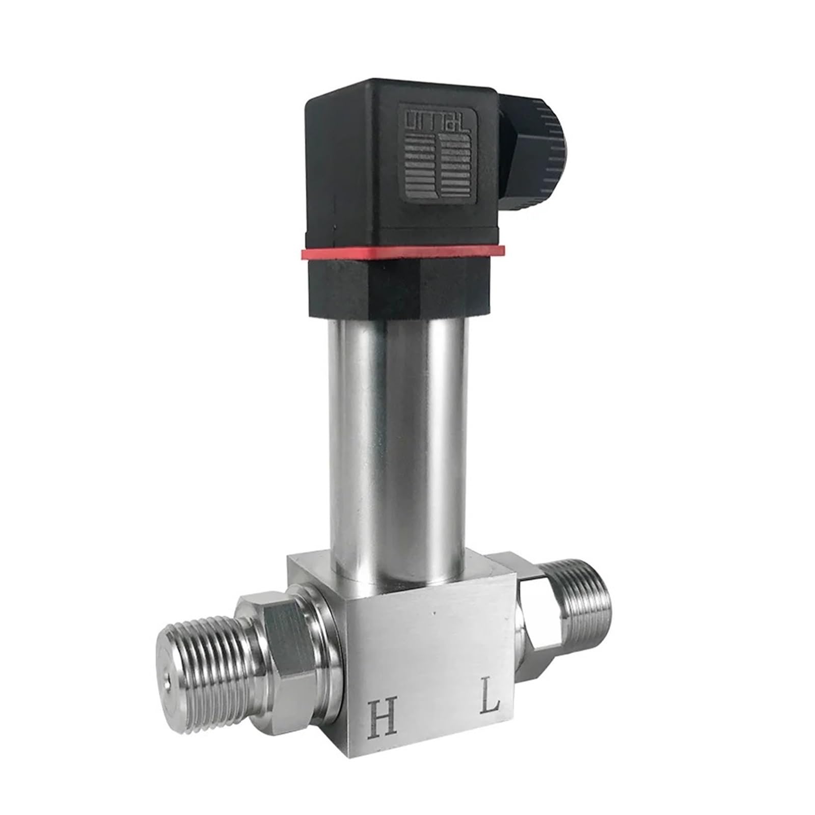 IEUMJNAT Differential Pressure Transmitter 0-6Mpa 0-1Mpa to 4-20mA 0-10V RS485 M20*1.5 Sensor Transducer(B1ack)