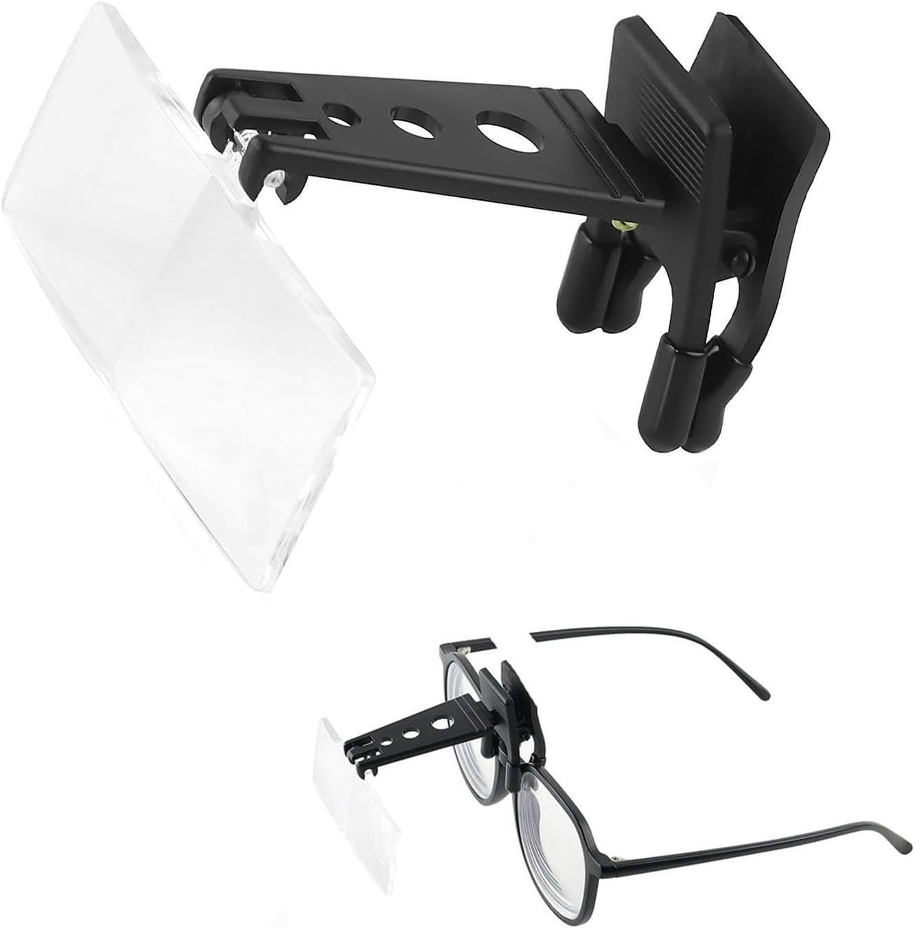 Wxinsheng Light Clip-On Magnifiers For Glasses,Lenses Magnifying Spectacles,1.5X, 2.5X, 3.5X Magnification For Reading Hobby Crafts