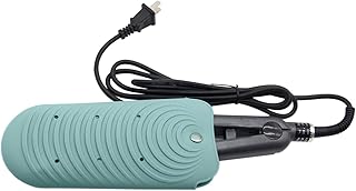 Heat Resistant Silicone Mat Pouch for Hair Styling Tools, Curling & Flat Irons Non-Slip Travel Cover, Small Portable Straightener Pad for Curler Wands Storage, Hot Waver (Green)