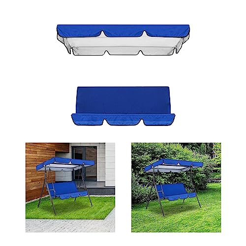 Toldo para columpio de patio impermeable con proteccion solar y fundas 6
