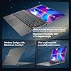 Machenike 17.3’’ Laptop, Intel Processor, 16GB DDR5 RAM, 1TB SSD, Backlit Keyboard, Large-Screen with 120Hz Refresh Rate, Perfect for Work, School, and Streaming, Windows 11 Home, Modern Grey