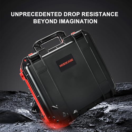 Case for Milwaukee M12 Impact Driver & Drill Set - Tool Box for Milwaukee Fuel Tools Combo Kit, Tool Bag for Drill/Impact Driver/Battery & Charger (Case Only) (Black & Red) - Thumbnail 4