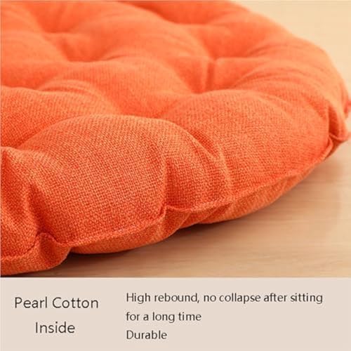 Coussin de chaise épais de qualité supérieure coton et lin RoundCush - 3