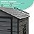 UDPATIO Outdoor Resin Storage Shed 6x4 FT, Plastic Garden Shed for Bike, Garbage Can, Tool, Outside Sheds with Lockable Door for Backyard, Patio, Lawn, Dark Grey