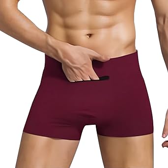 Stash Pocket Underwear for Men, Mens Boxer Briefs with a Secret Pocket.