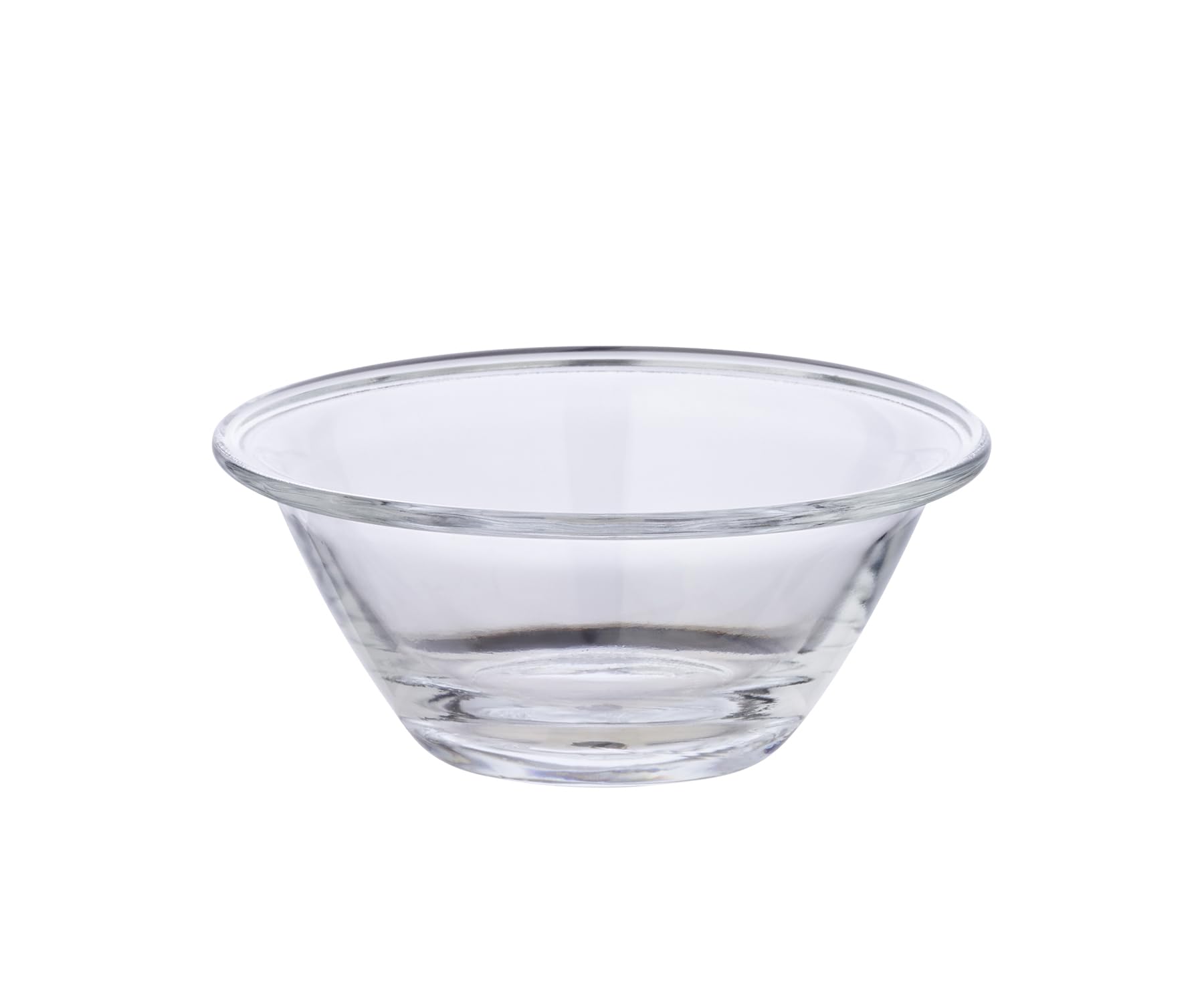 EDZARD Bol à caviar Stor en acier inoxydable avec insert en verre (diamètre 17,5 cm, hauteur 12,5 cm)