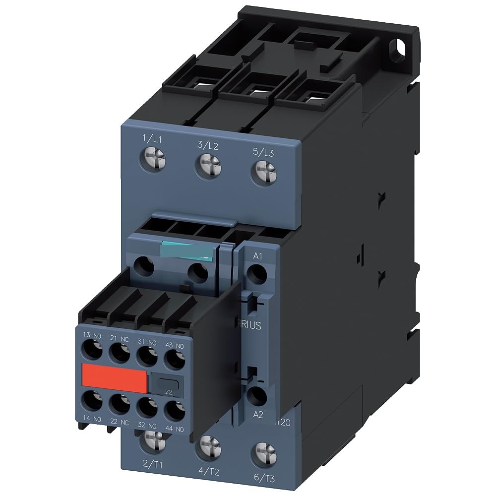 WPOIYHGBY Power contactor AC-3 50 A 22 kW / 400 V 2 NO + NC 230 AC 50/60 Hz with Plug-in varistor 3-Pole Size S2 Screw Terminal
