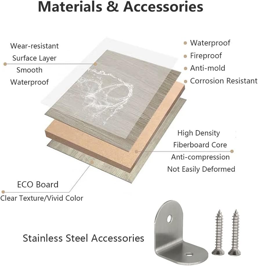 Wall-Mounted Urinal Divider Screen, Public Toilet Privacy Partition for Schools & Hotels, Easy to Clean Light Grey Bathroom Panel (120x40cm)