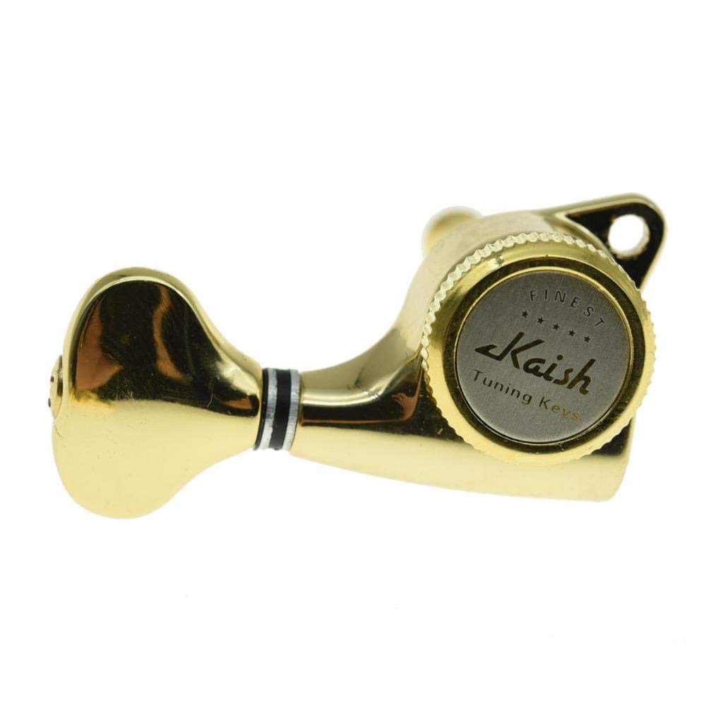 Kaish, accordatori di bloccaggio per chitarra con rapporto di trasmissione 18:1, per chitarra Strat/Tele/LP/SG la maggior parte delle chitarre elettriche o acustiche, oro