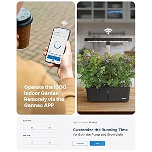 iDOO Hydroponics Growing System Kit 8Pods, Christmas Gifts for Women Mom, Herb Garden Indoor with LED Grow Light for Home, Built-in Pump, Auto-Timer, Adjustable Height Up to 13.6", 8Pods WiFi-Black iDOO Hydroponics Growing System Kit 8Pods Christmas Gifts for Women Mom Herb Garden Indoor with LED Grow Light for Home Built in Pump Auto Timer Adjustable Height Up to 136 8Pods WiFi Black