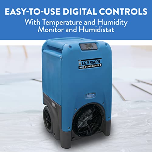 Dri-Eaz Lgr 3500I Commercial Dehumidifier With Pump, Industrial, Durable, Portable, Blue, F411, Up To 30 Gallon Water Removal Per Day #TOP1