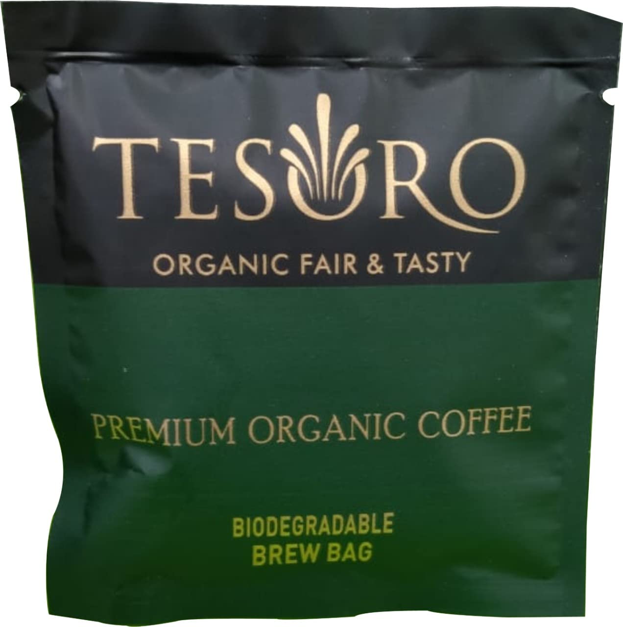 TESORO | Premium Organic Blended Coffee | Medium to Dark Roast | Box of 50 Biodegradable Brew Bags (B0BQM58HJH) Amazon Price History, Amazon Price Tracker
