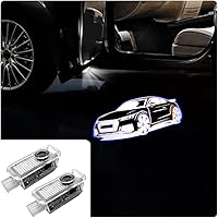 Vista 13 de 2 luces de logotipo HD para puerta de automóvil, proyector LED, luz de sombra de puerta, luz de bienvenida, emblema láser, logotipo, luces de charco