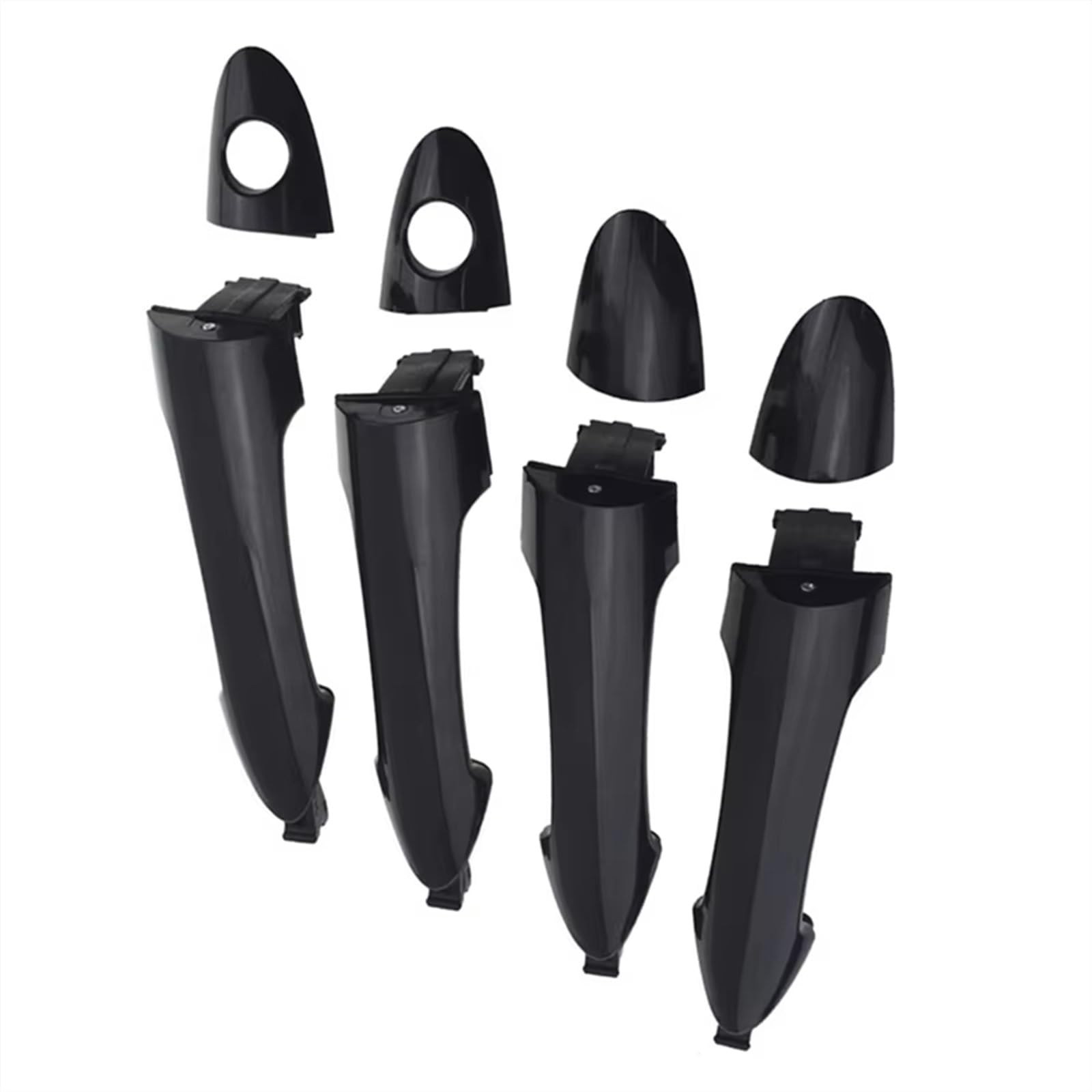 BYSKJZ Car Exterior Door Handle for Kia for Picanto 2011-2016 82651-1Y000 82661-1Y000 83651-1Y000 83661-1Y000 Exterior Door Handle Set 4Pcs