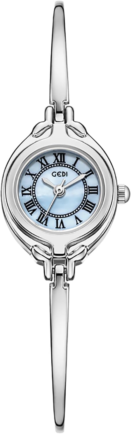 Gosasa Classic Vintage Bangle-Style Women's Watch with Small Dial and Thin Strap Elegant Dress Gold Watch Analog Fashion Waterproof Quartz Ladies Wristwatch