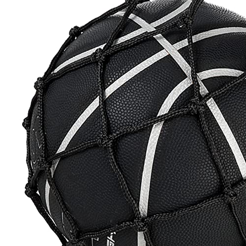 Grevosea 2 Pieces Basketball Net Bag, Soccer Ball Bag Sports Ball Nylon Carry Bag Mesh Storage Ball Net Bag Portable Ball Net Sports Ball Net For Volleyball Soccer Basketball Black #TOP3
