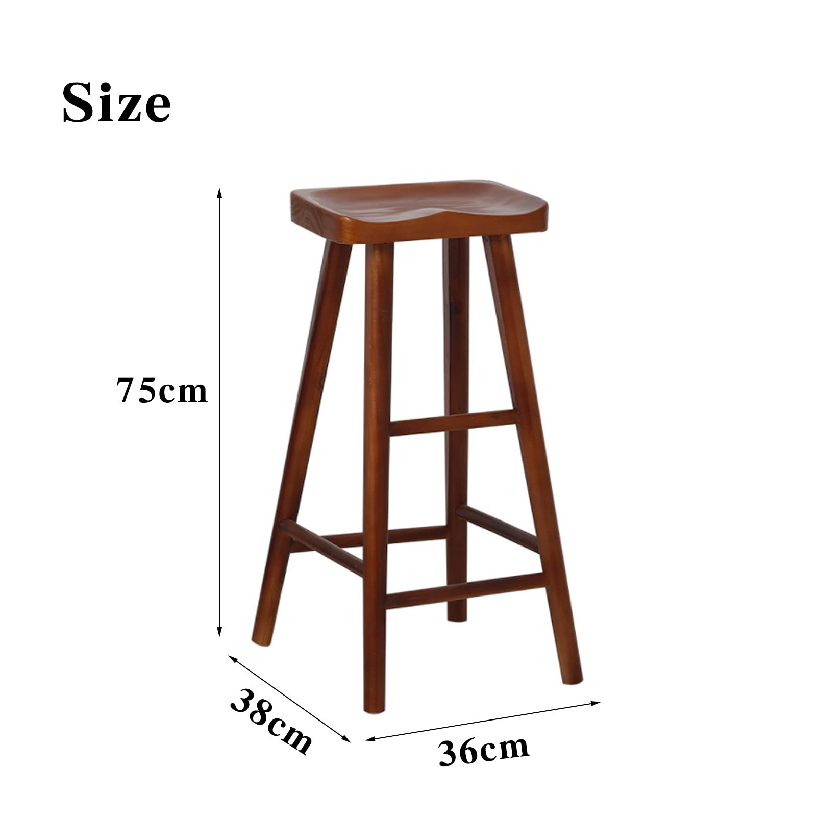Amazon.com: URINGO Retro Chair Wooden Chair Simple Dining Chair