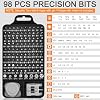 Set de destornilladores de precisión 115 en 1, set de destornilladores pequeños premium | Kit de destornilladores electrónicos para electrónica, computadora, PC, laptop, consola de juegos, reloj, gafas y proyectos de bricolaje 4