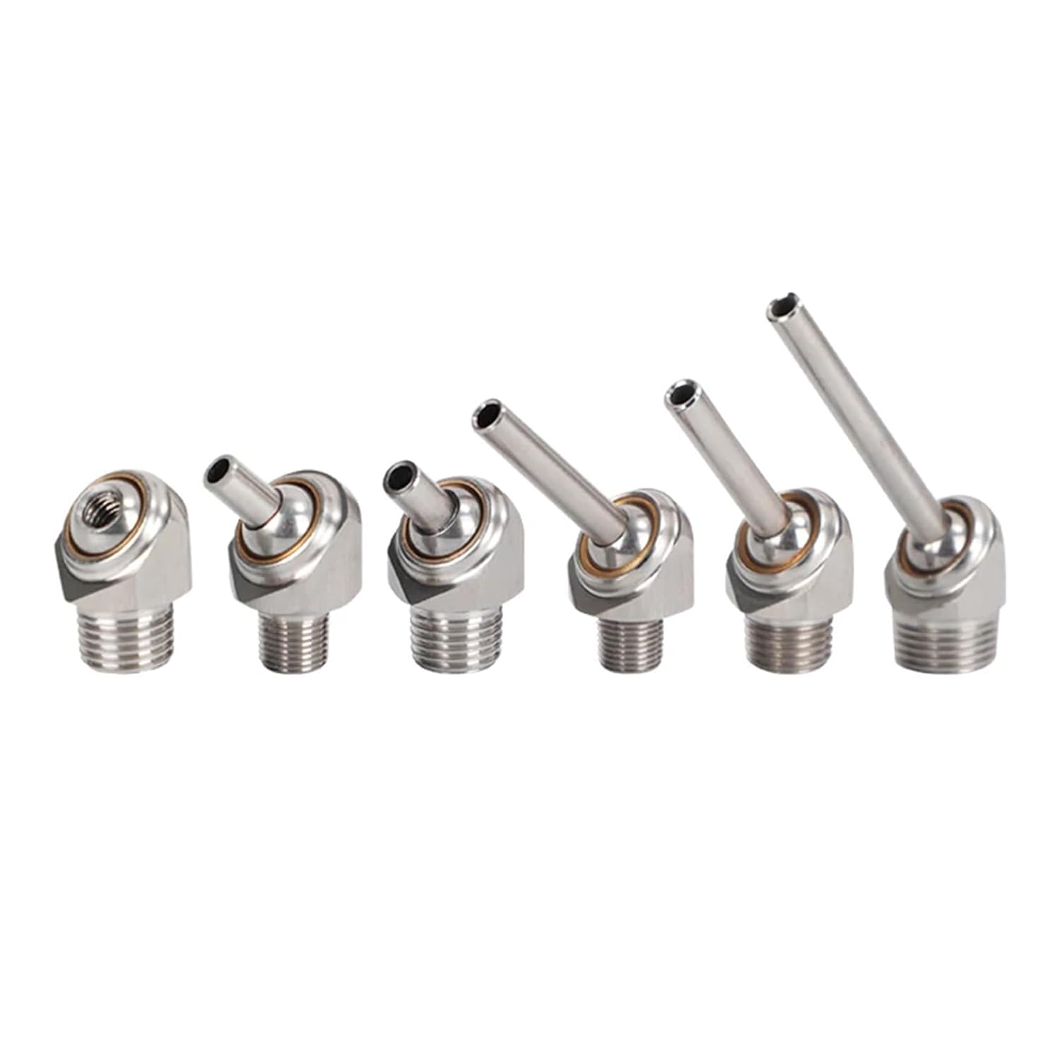 1pc Stainless Steel SS304 CNC Lathe Tool Tower Spray Water Cooling Adjustable High Pressure Coolant Nozzle(L40mm,OD 5MM ID 2MM_1/4")