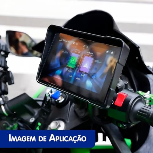 H-Tech Multimidia para Moto e Jet Ski 5'' a Prova D'Água HM-500 com Tela Touchscreen IPS, Bluetoo