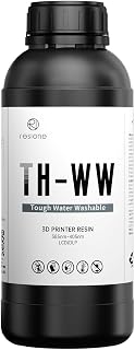 RESIONE 光造形3 Dプリンタ—レジン：タフ水洗いレジン - TH-WW ベタつかず白化しない、黄変しにくい 耐衝撃性で高い靭性の光硬化標準樹脂 405nm LCD DLP MSLA 3Dプリンター向け (1000g，グレー)