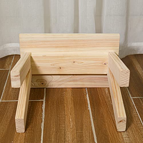 Tabouret de bain extérieur étanche en bois noble durable