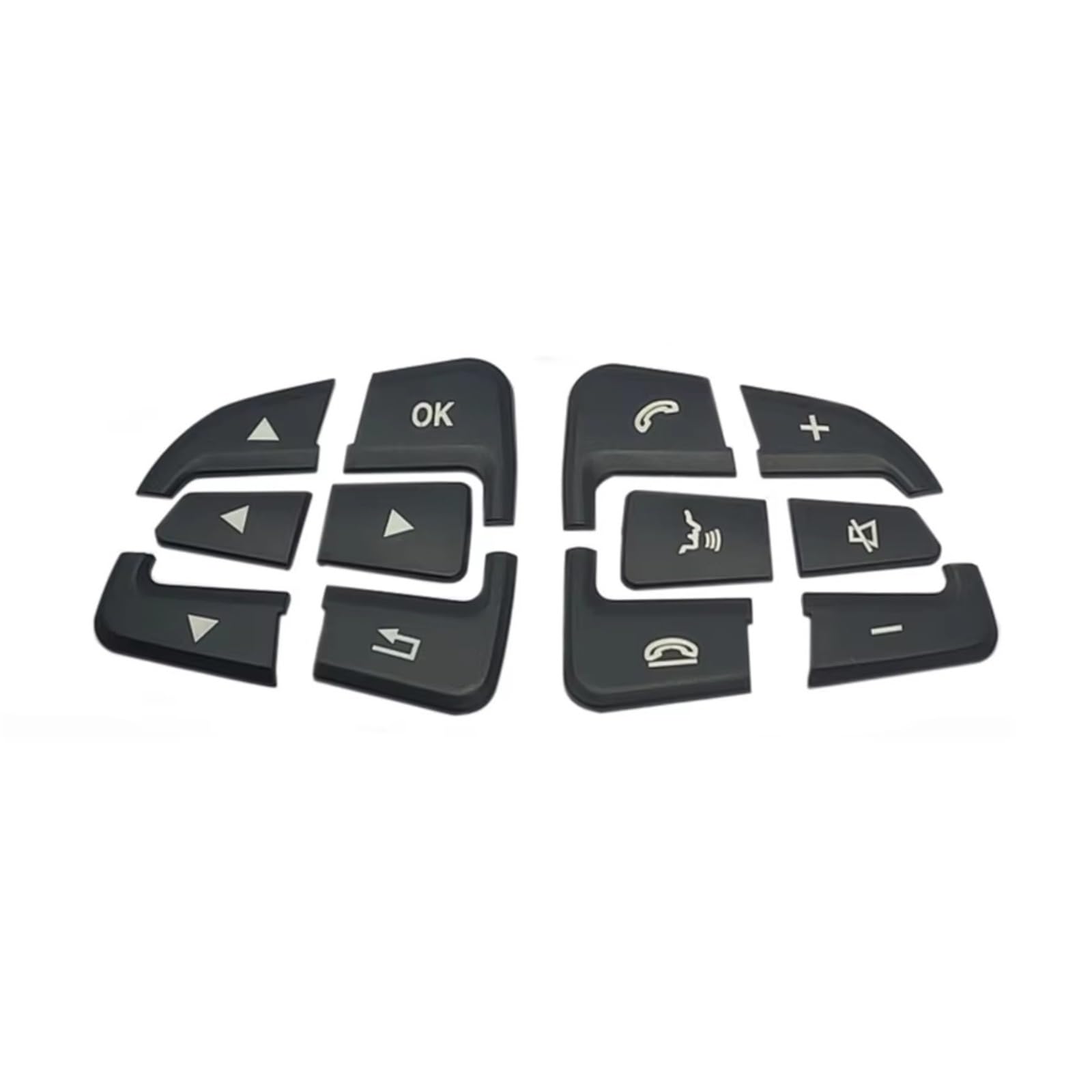 Interior Button Sticker Compatible with Benz for CLS for W176 for W246 for W177 Car Steering Wheel Button Cover Trim Lnner Decoration Sticker