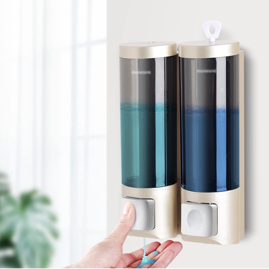 DAPERCI Set of 2 Soap Dispenser Wall Mounted Liquid Dispenser Shower Gel Dispensers 500ml/16.9oz for Bathroom Hand Lotion Bottle