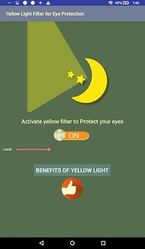 Yellow Light Filter App for Eye Protection
