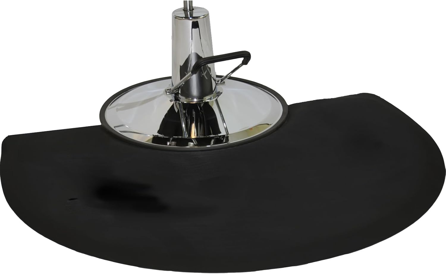 Half Round Anti-Fatigue Barber Salon Floor Mat, Black, 48" x 36", 1/2" Thick, Smooth Matte Surface (Classic Black)