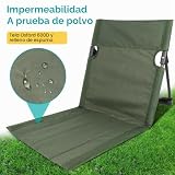 Floor Chair with Backrest, Beach Lounger, Foldable Lightweight Reclining Mat with Backrest, Camping Deck Chair, Foldable Lightweight Floor Chair, Folded Seat Cushion, Floor Lounger for Picnic - 5