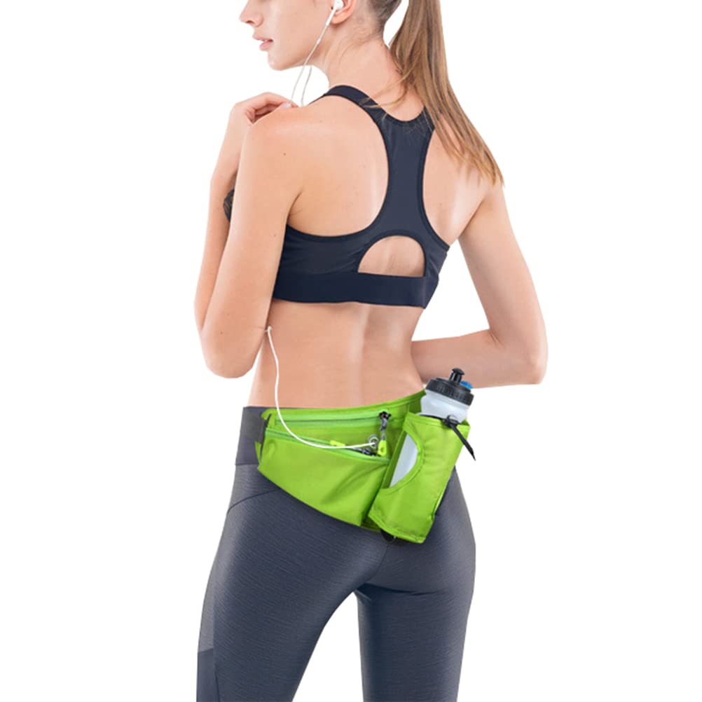 Hydration Running Belt with Bottle, Fanny Pack with Water Bottle Holder Unisex Sport Pouch Belt for Fitness Jogging Hiking Travel