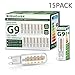 Produktbild G9 LED Warmweiss (3000K), 3W 270 Lumen LED Lampe Ersatz für 40W Halogenlampen, 360° Abstrahlwinkel, CRI>85, Nicht Dimmable, 220-240V AC, 15 Stück [Energieklasse A+]