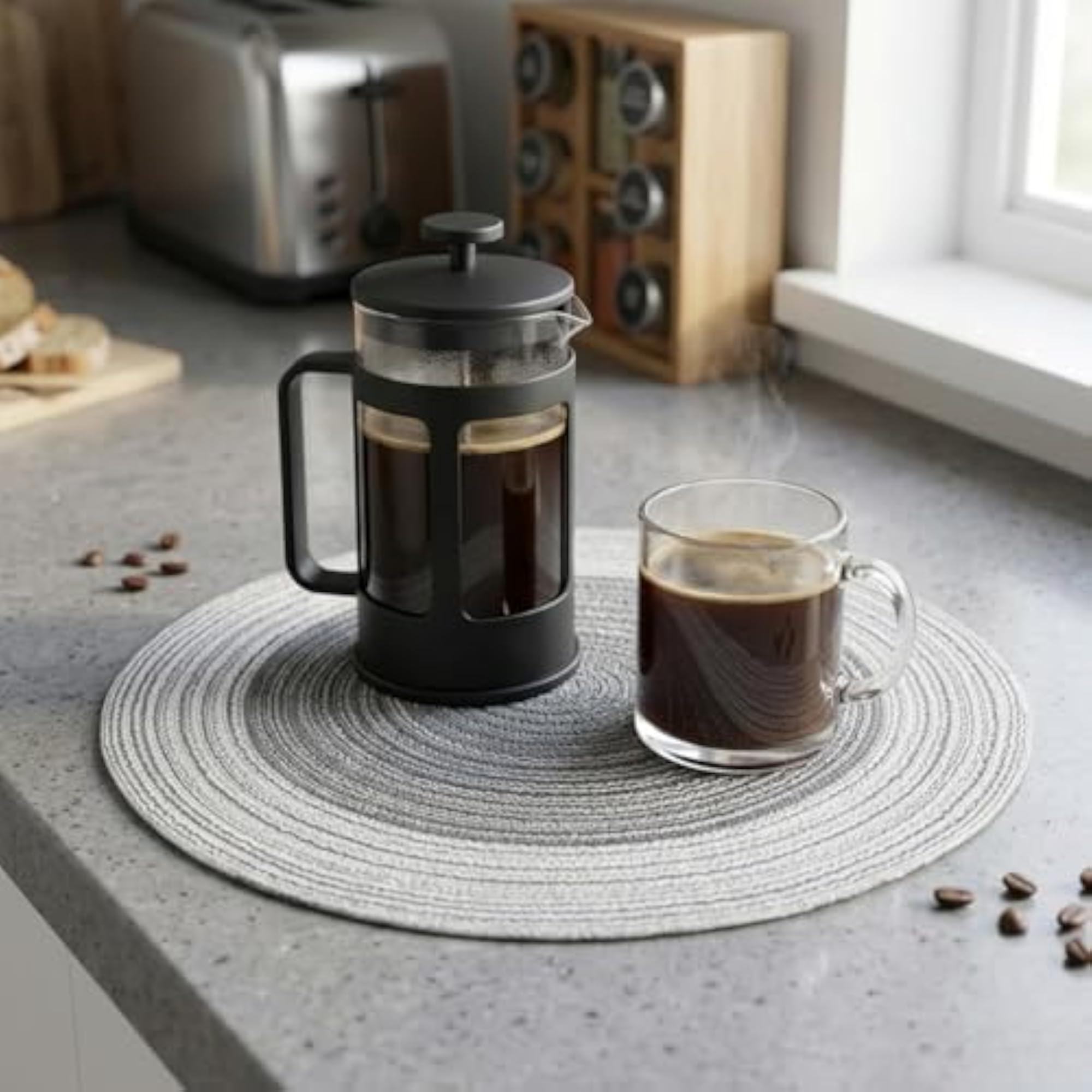 Round Braided Placemats Set