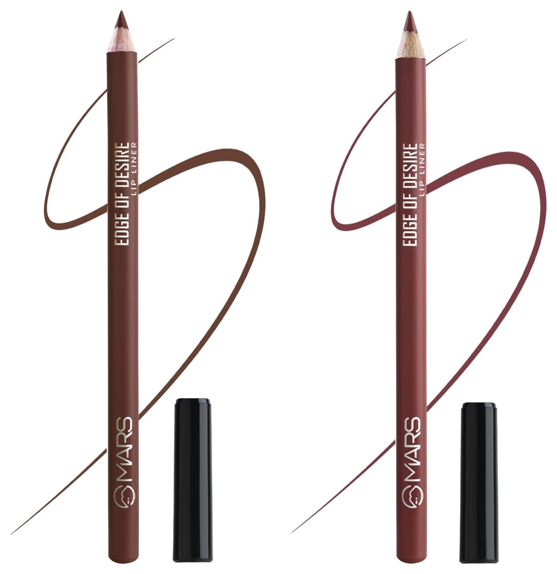 MARS Matte Lip Liner One Swipe Smooth Long Lasting Lip Pencil (1.4gm) (14-CHOCO BUTTER) Matte Lip Liner One Swipe Smooth Long Lasting Lip Pencil (1.4gm) (04-SCANDALOUS BROWN)-image-31