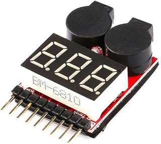 Lithium Battery Voltage Indicator 1S-8S With Audible Low Voltage Alarm Reverse Polarity Protection Compact DIY Battery Monitor(Without shell EHS)