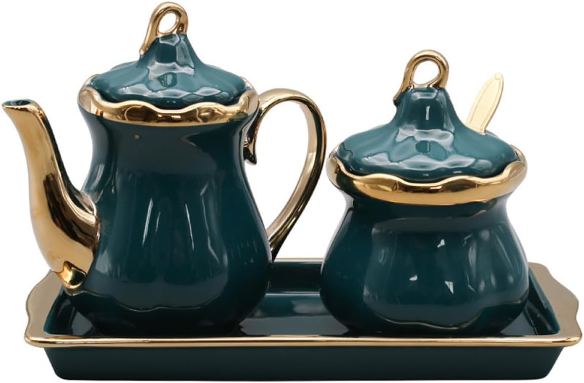 Ceramic Condiment Jar Salt Sugar Vinegar Storage Kitchen Condiment Bottles Easy Clean Design